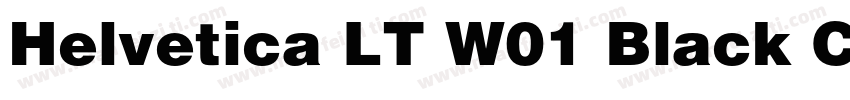 Helvetica LT W01 Black Cond字体转换
